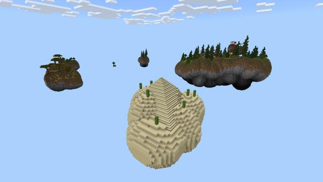 Screenshot of the Minecraft Bedrock Marketplace product Mega Skyblock created by Fall Studios.
