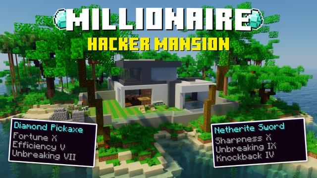 Thumbnail of the Minecraft Bedrock Marketplace product Millionaire Hacker Mansion created by Fall Studios.