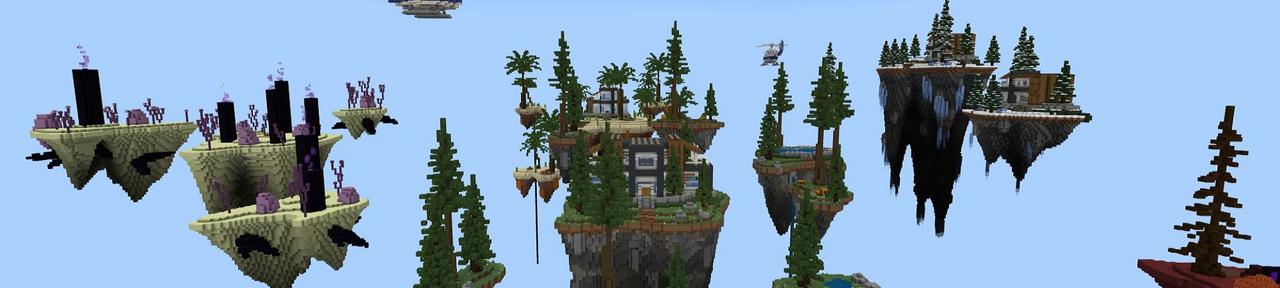 Panorama of the Minecraft Bedrock Marketplace product Millionär Skyblock created by Fall Studios.