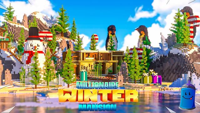 Thumbnail of the Minecraft Bedrock Marketplace product Millionaire Winter Mansion! created by Fall Studios.