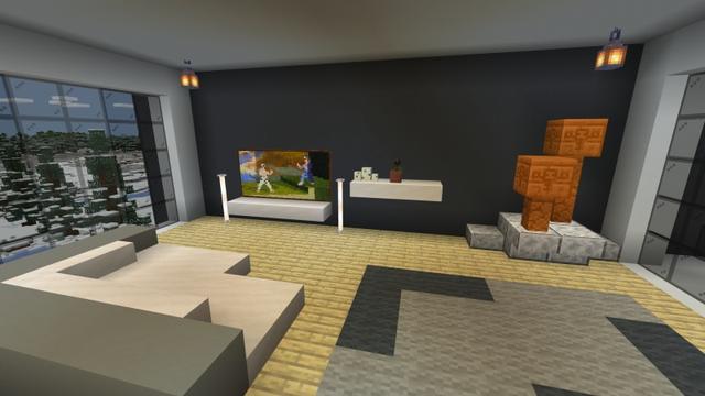 Screenshot of the Minecraft Bedrock Marketplace product Millionaire Winter Mansion created by Fall Studios.