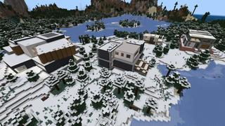 Screenshot of the Minecraft Bedrock Marketplace product Millionaire Winter Mansions created by Fall Studios.