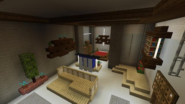 Screenshot of the Minecraft Bedrock Marketplace product Mountain Millionaire Mansion created by Fall Studios.