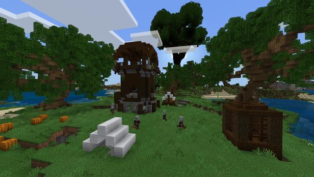 Screenshot of the Minecraft Bedrock Marketplace product Mystical Tree Island created by Fall Studios.