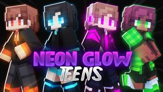 Thumbnail of the Minecraft Bedrock Marketplace product Neon Glow Teens created by Fall Studios.