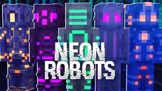 Thumbnail of the Minecraft Bedrock Marketplace product Neon Robots created by Fall Studios.