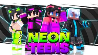 Thumbnail of the Minecraft Bedrock Marketplace product Neon Teens created by Fall Studios.