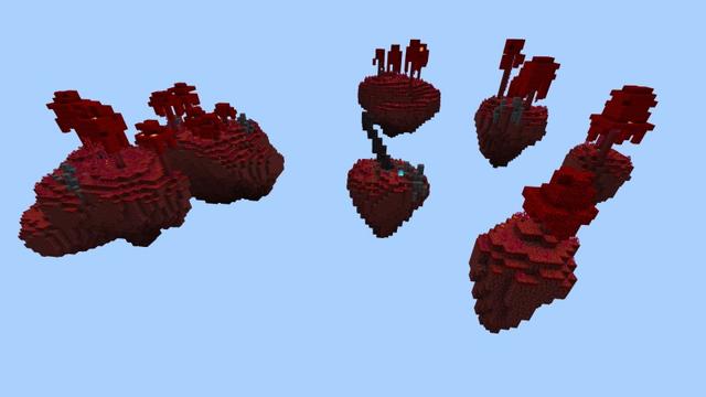 Screenshot of the Minecraft Bedrock Marketplace product Nether One Block created by Fall Studios.