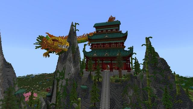 Screenshot of the Minecraft Bedrock Marketplace product Ninja Base created by Fall Studios.