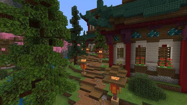Screenshot of the Minecraft Bedrock Marketplace product Ninja Base created by Fall Studios.