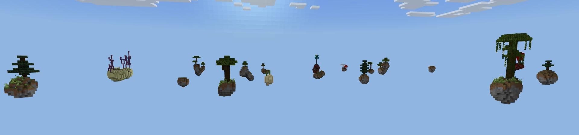 Panorama of the Minecraft Bedrock Marketplace product One Block ! created by Fall Studios.