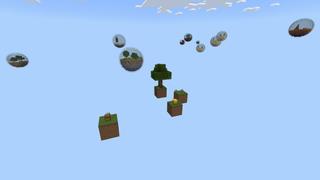 Screenshot of the Minecraft Bedrock Marketplace product One Block Bubbles created by Fall Studios.