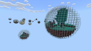 Screenshot of the Minecraft Bedrock Marketplace product One Block Bubbles created by Fall Studios.