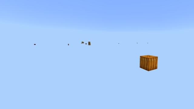 Screenshot of the Minecraft Bedrock Marketplace product One Block Challenge created by Fall Studios.