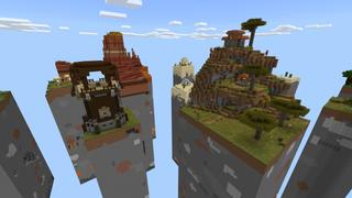 Screenshot of the Minecraft Bedrock Marketplace product One Block Chunk Challenge created by Fall Studios.