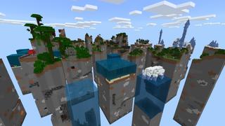 Screenshot of the Minecraft Bedrock Marketplace product One Block Chunk Challenge created by Fall Studios.