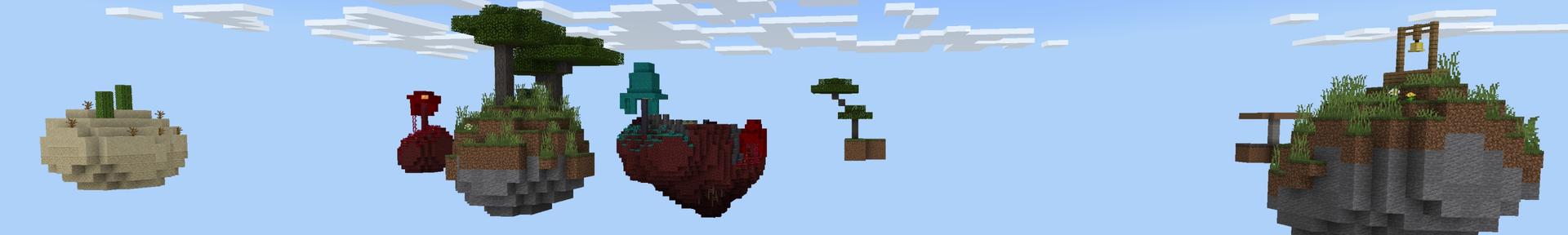 Panorama of the Minecraft Bedrock Marketplace product One Block Hacker Tools created by Fall Studios.