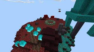 Screenshot of the Minecraft Bedrock Marketplace product One Block Hacker Tools created by Fall Studios.