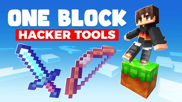 Thumbnail of the Minecraft Bedrock Marketplace product One Block Hacker Tools created by Fall Studios.