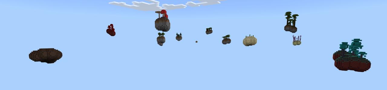Panorama of the Minecraft Bedrock Marketplace product One Block Original created by Fall Studios.