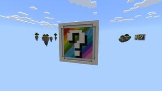Screenshot of the Minecraft Bedrock Marketplace product One Block Rainbow World created by Fall Studios.