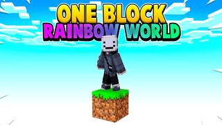 Thumbnail of the Minecraft Bedrock Marketplace product Ein Block Regenbogen Welt created by Fall Studios.
