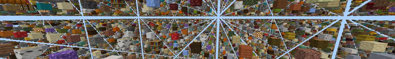 Panorama of the Minecraft Bedrock Marketplace product One Block Sky Grid created by Fall Studios.