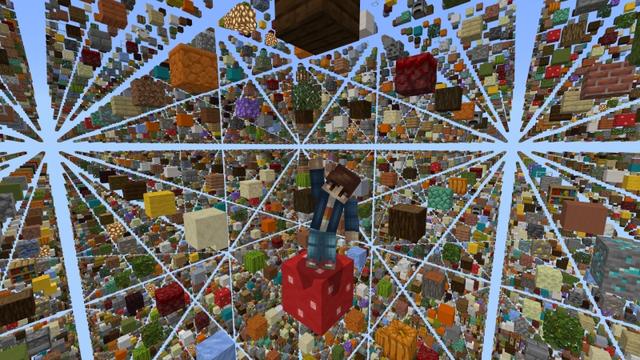 Screenshot of the Minecraft Bedrock Marketplace product One Block Sky Grid created by Fall Studios.