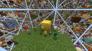 Screenshot of the Minecraft Bedrock Marketplace product One Block Sky Grid created by Fall Studios.