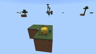 Screenshot of the Minecraft Bedrock Marketplace product One Block Skyblock created by Fall Studios.