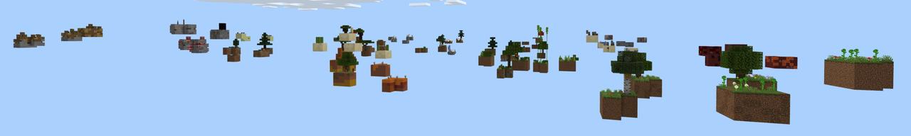 Panorama of the Minecraft Bedrock Marketplace product One Block created by Fall Studios.
