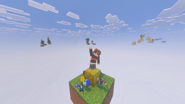 Screenshot of the Minecraft Bedrock Marketplace product One Block created by Fall Studios.