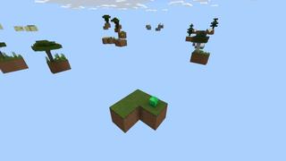 Screenshot of the Minecraft Bedrock Marketplace product One Block created by Fall Studios.