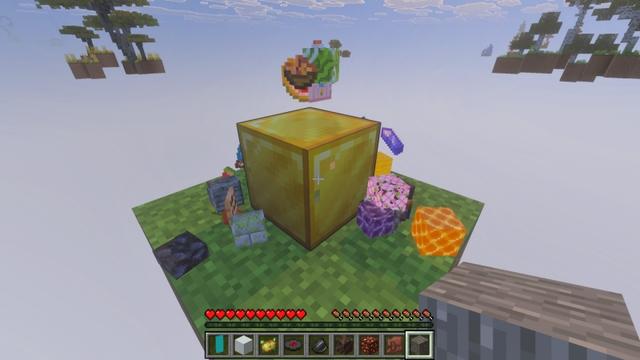 Screenshot of the Minecraft Bedrock Marketplace product One Block created by Fall Studios.