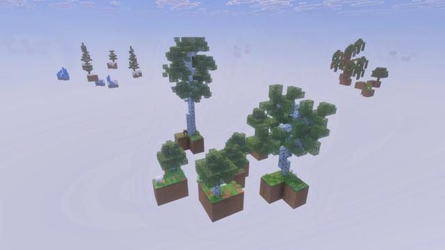 Screenshot of the Minecraft Bedrock Marketplace product One Block created by Fall Studios.