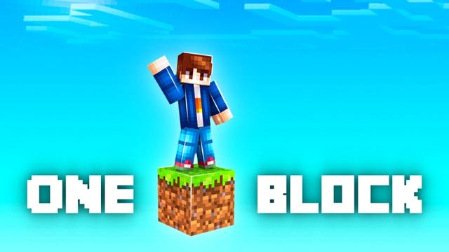 Thumbnail of the Minecraft Bedrock Marketplace product One Block created by Fall Studios.