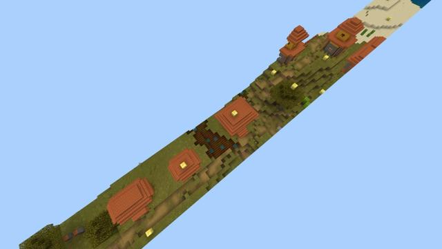 Screenshot of the Minecraft Bedrock Marketplace product One Chunk Lucky Blocks created by Fall Studios.