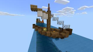 Screenshot of the Minecraft Bedrock Marketplace product One Chunk Lucky Blocks created by Fall Studios.