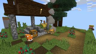 Screenshot of the Minecraft Bedrock Marketplace product One Chunk Survival created by Fall Studios.