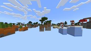 Screenshot of the Minecraft Bedrock Marketplace product One Hundred Skyblock created by Fall Studios.