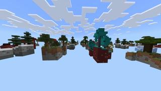 Screenshot of the Minecraft Bedrock Marketplace product One Hundred Skyblock created by Fall Studios.