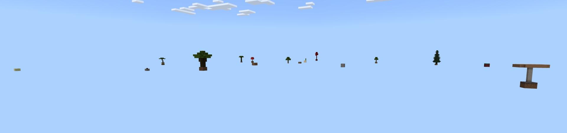 Panorama of the Minecraft Bedrock Marketplace product One Tree created by Fall Studios.