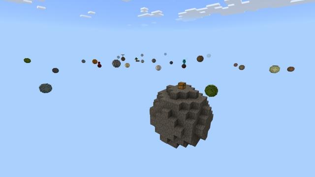 Screenshot of the Minecraft Bedrock Marketplace product Orb Skyblock created by Fall Studios.