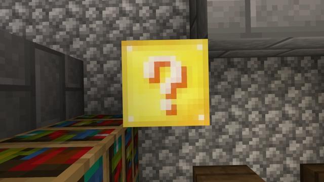 Screenshot of the Minecraft Bedrock Marketplace product Original Lucky Blocks created by Fall Studios.