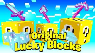Thumbnail of the Minecraft Bedrock Marketplace product Original Lucky Blocks created by Fall Studios.