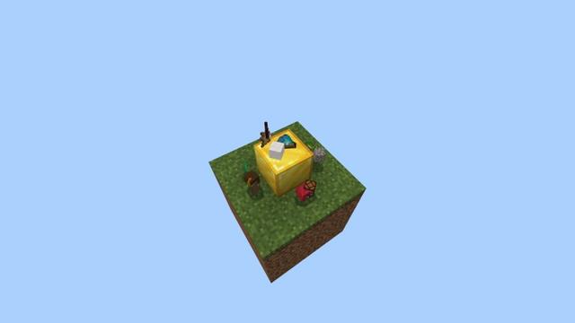 Screenshot of the Minecraft Bedrock Marketplace product Original One Block Challenge created by Fall Studios.