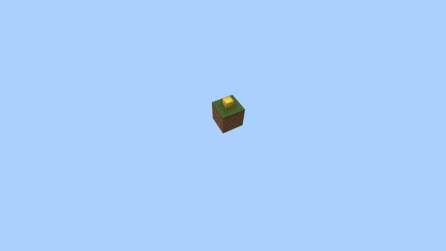 Screenshot of the Minecraft Bedrock Marketplace product Original One Block created by Fall Studios.