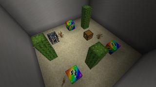 Screenshot of the Minecraft Bedrock Marketplace product Original Rainbow Blocks created by Fall Studios.