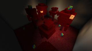 Screenshot of the Minecraft Bedrock Marketplace product Original Rainbow Blocks created by Fall Studios.