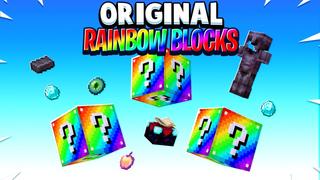 Thumbnail of the Minecraft Bedrock Marketplace product Original Rainbow Blocks created by Fall Studios.